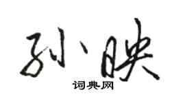 駱恆光孫映行書個性簽名怎么寫