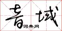 王冬齡音域草書怎么寫