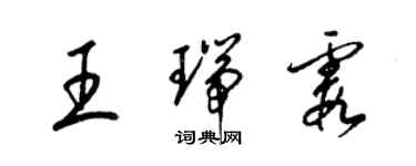 梁錦英王瑞霞草書個性簽名怎么寫