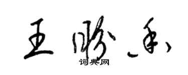 梁錦英王盼香草書個性簽名怎么寫