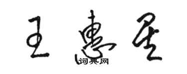 駱恆光王惠星草書個性簽名怎么寫