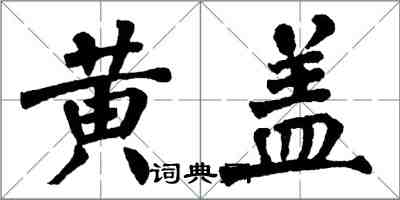 翁闓運黃蓋楷書怎么寫