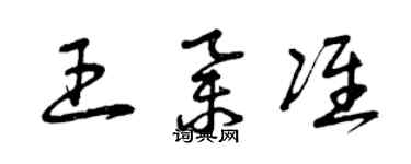 曾慶福王舉準草書個性簽名怎么寫