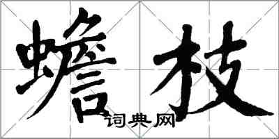 翁闓運蟾枝楷書怎么寫