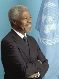1997年1月1日聯合國第七任秘書長科菲·安南上任。_歷史上的今天