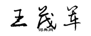 曾慶福王茂軍行書個性簽名怎么寫