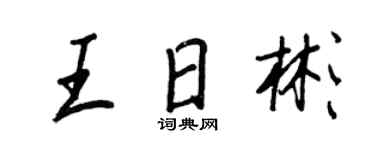 王正良王日彬行書個性簽名怎么寫