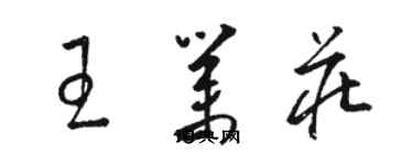 駱恆光王業莊草書個性簽名怎么寫