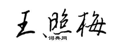 王正良王照梅行書個性簽名怎么寫