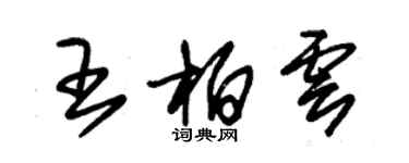 朱錫榮王柏雲草書個性簽名怎么寫