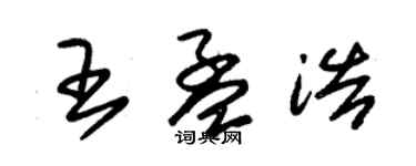 朱錫榮王孟浩草書個性簽名怎么寫