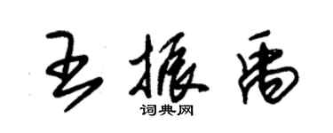 朱錫榮王振禹草書個性簽名怎么寫