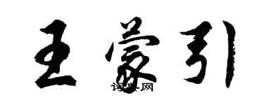 胡問遂王蒙引行書個性簽名怎么寫