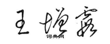 駱恆光王增霞草書個性簽名怎么寫