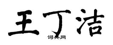 翁闓運王丁潔楷書個性簽名怎么寫