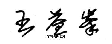 朱錫榮王益峰草書個性簽名怎么寫