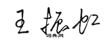 駱恆光王振虹草書個性簽名怎么寫