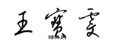 梁錦英王寶雯草書個性簽名怎么寫