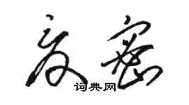 駱恆光夏密草書個性簽名怎么寫