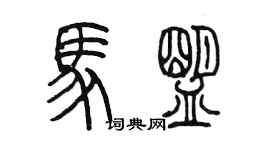 陳墨馬盟篆書個性簽名怎么寫