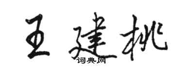 駱恆光王建桃行書個性簽名怎么寫