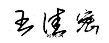 朱錫榮王佳密草書個性簽名怎么寫