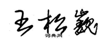 朱錫榮王松巍草書個性簽名怎么寫