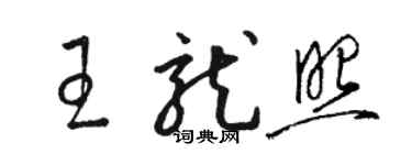 駱恆光王龍照草書個性簽名怎么寫