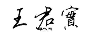 王正良王君實行書個性簽名怎么寫