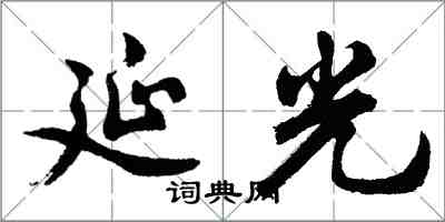 胡問遂延光行書怎么寫