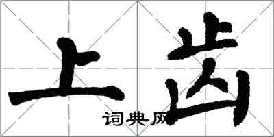 翁闓運上齒楷書怎么寫