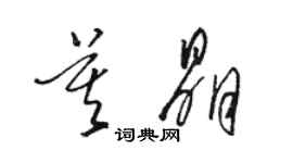 駱恆光莫晶草書個性簽名怎么寫