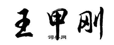 胡問遂王甲剛行書個性簽名怎么寫