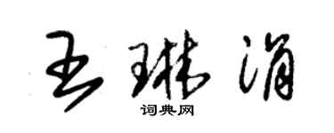 朱錫榮王琳涓草書個性簽名怎么寫