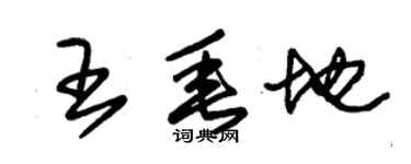 朱錫榮王垂地草書個性簽名怎么寫