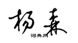 梁錦英楊森草書個性簽名怎么寫
