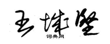 朱錫榮王城堅草書個性簽名怎么寫
