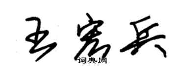 朱錫榮王宏兵草書個性簽名怎么寫