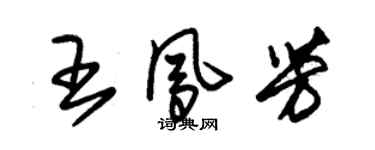 朱錫榮王鳳芳草書個性簽名怎么寫