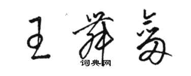 駱恆光王舞劍草書個性簽名怎么寫