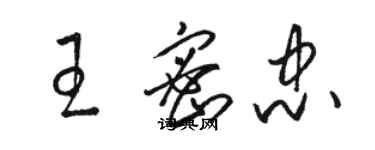 駱恆光王密忠草書個性簽名怎么寫