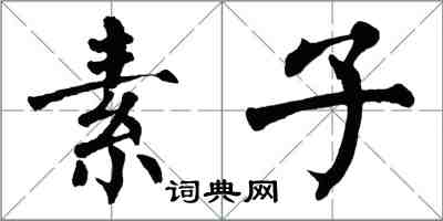 翁闓運素子楷書怎么寫