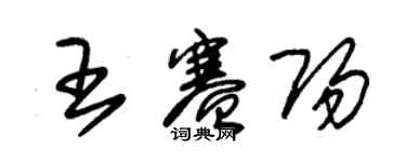 朱錫榮王賽陽草書個性簽名怎么寫