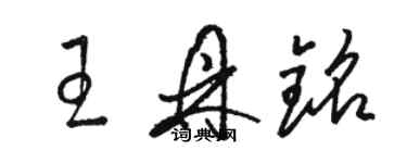 駱恆光王鼎銘草書個性簽名怎么寫