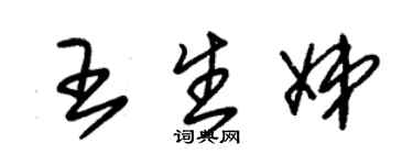 朱錫榮王生娣草書個性簽名怎么寫