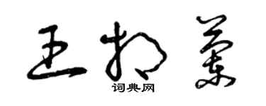 曾慶福王相蘭草書個性簽名怎么寫