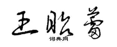 曾慶福王昭蕾草書個性簽名怎么寫