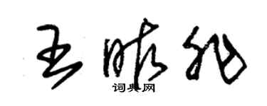 朱錫榮王昨非草書個性簽名怎么寫