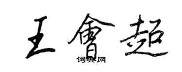 王正良王會超行書個性簽名怎么寫