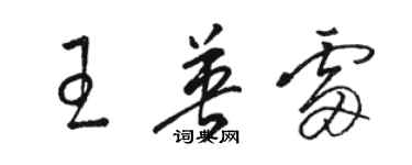 駱恆光王英雷草書個性簽名怎么寫